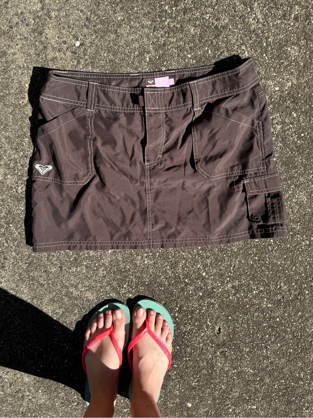 Roxy Y2K brown&pink Surf Board Skirt